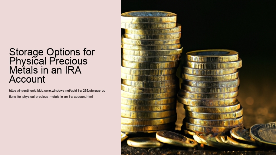Storage Options for Physical Precious Metals in an IRA Account 